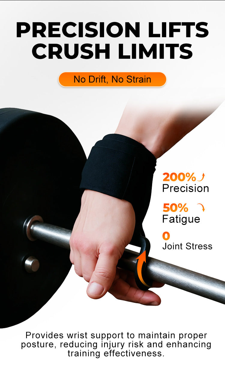 1 Pair Fitness Power Hooks Pull-Up Hard Pull Training Anti-Fall Lifting Hook Power Hook Grip Wrist Strap Pull-Up Hand Straps