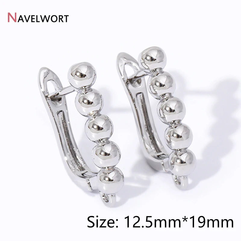 18K Gold Plated Brass Shvenzy Earwire Fasteners,Earring Hooks,Earring Fixtures For Jewelry Making,Earring Making Accessories