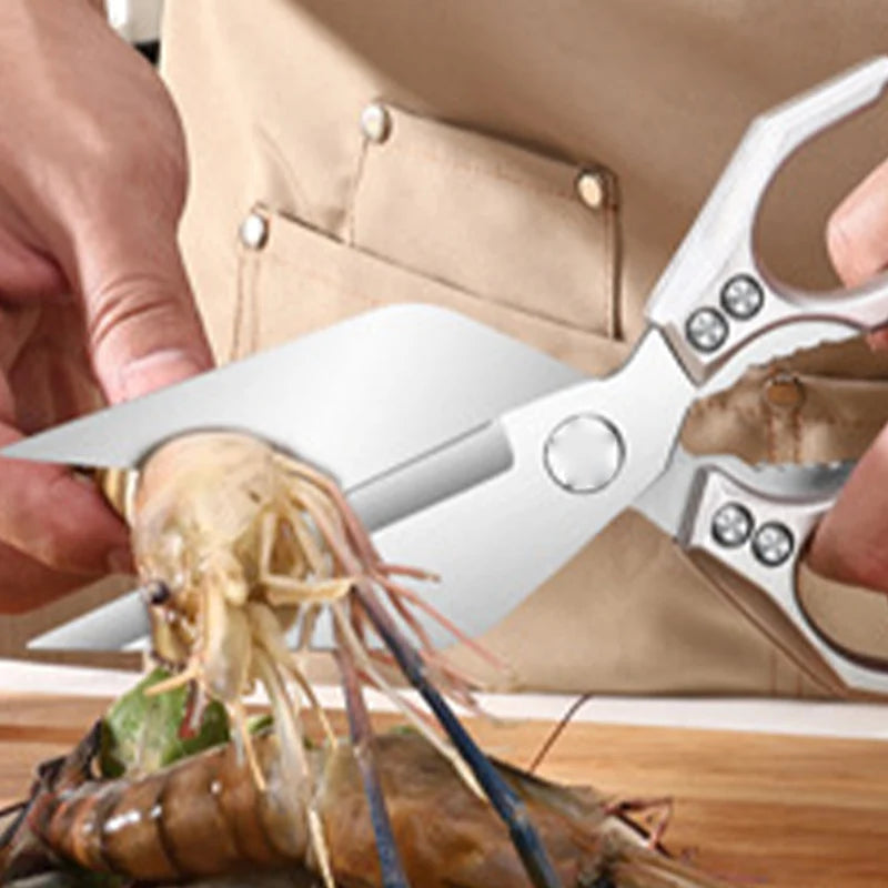 Multi-Function Scissors Stainless Steal Food Scissor For Chicken Vegetable Barbecue Meat Fish Scissor Kitchen Accessories