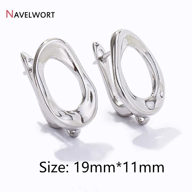 18K Gold Plated Brass Shvenzy Earwire Fasteners,Earring Hooks,Earring Fixtures For Jewelry Making,Earring Making Accessories