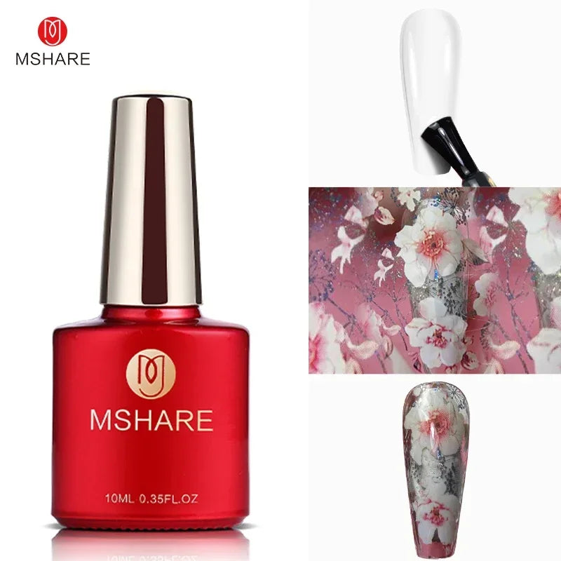 MSHARE Milky Pink Rubber Base Gel Camouflage Color Coat Soak Off Nails Gels Varnish Lacquer 10ml UV LED Gel Polish TPO Free Gel