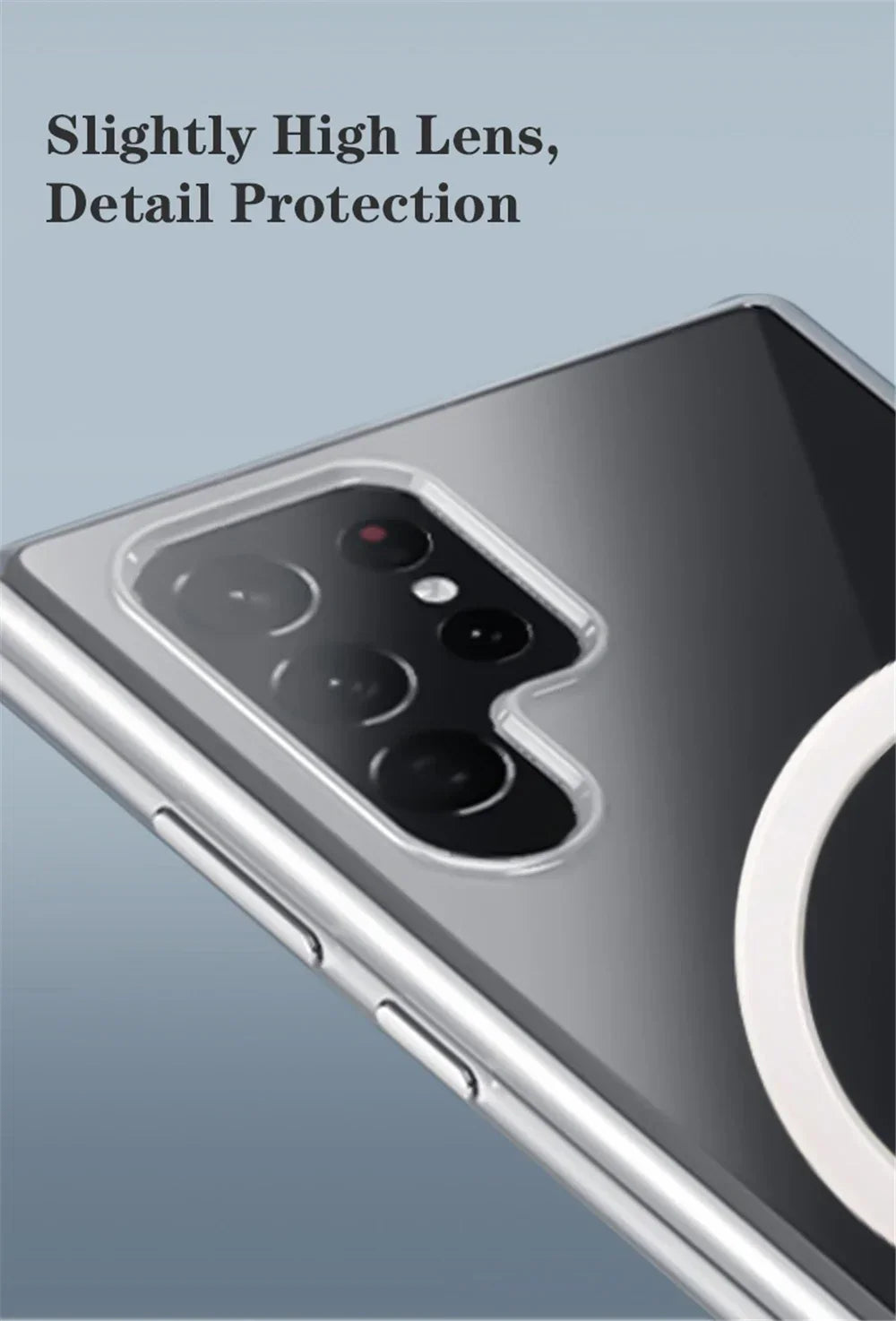 Magnetic Original Transparent Phone Case For Samsung Galaxy S25 S24 S23 S22 S21 Plus Ultra FE Edge Magsafe Clear Cover