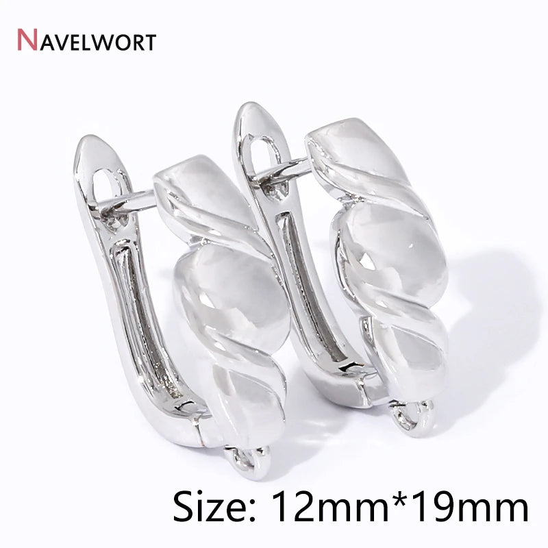 18K Gold Plated Brass Shvenzy Earwire Fasteners,Earring Hooks,Earring Fixtures For Jewelry Making,Earring Making Accessories