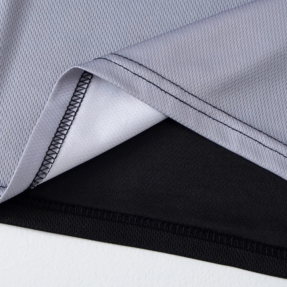 1/4/6 Pcs men's plus size gradient quick-drying short-sleeved teenagers loose sports running fitness football basketball T-shirt