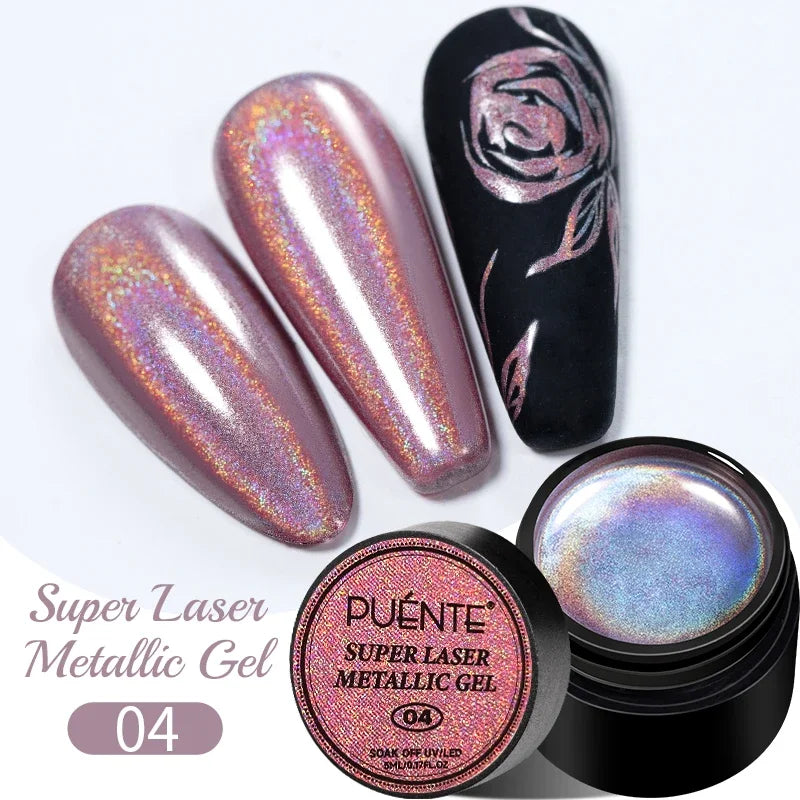 PUENTE 7.5ML Wine Red Cat Magnetic Gel Nail Polish Super Shiny Ruby Red Cat Eye Gel Soak Off UV Semi-Permanent Nail Art Varnish