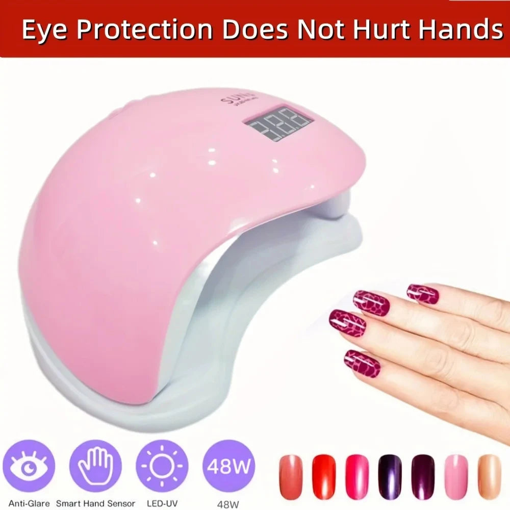 LINMANDA SUN5 Nail UV LED Lamp Nails Dryer Gel Nail Polish With 4 Timers Automatic Sensor LCD Display Professional Nail Lamp