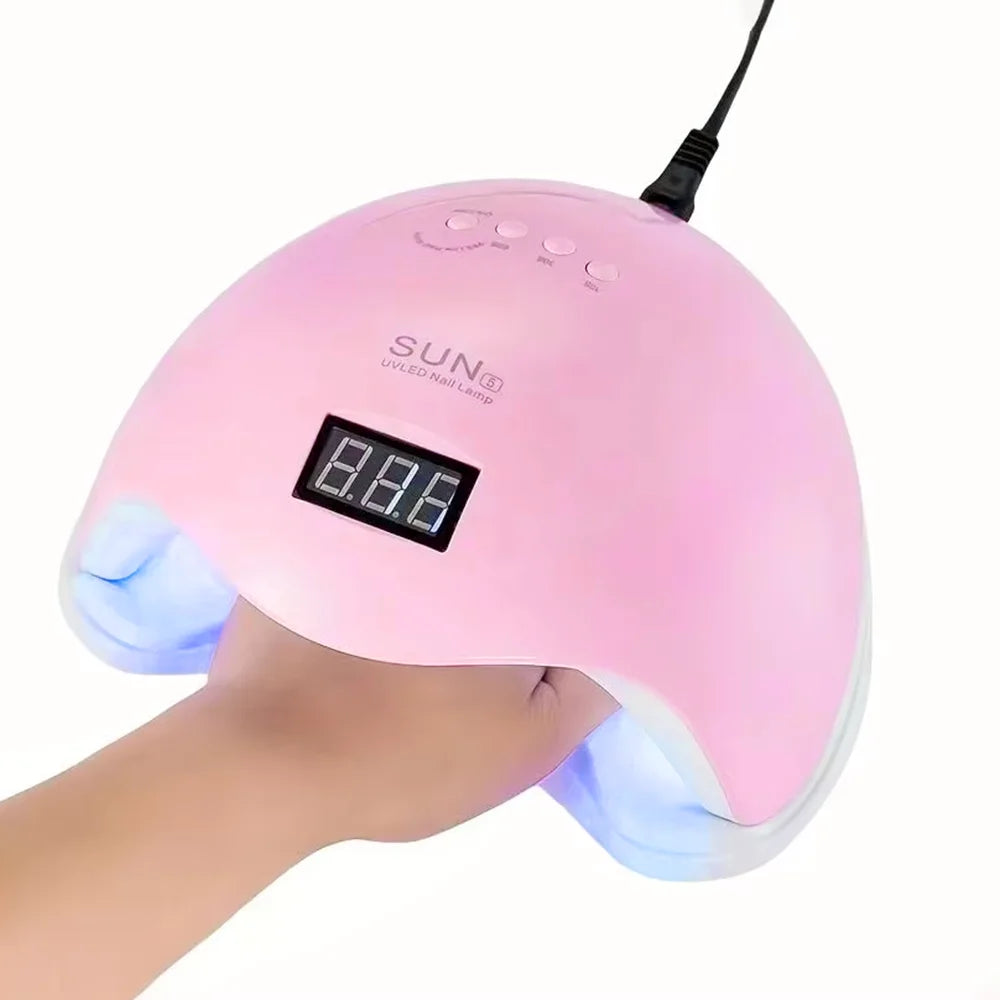 LINMANDA SUN5 Nail UV LED Lamp Nails Dryer Gel Nail Polish With 4 Timers Automatic Sensor LCD Display Professional Nail Lamp