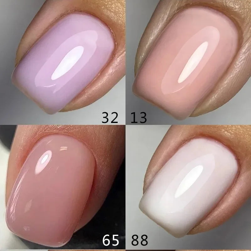 MSHARE Milky Pink Rubber Base Gel Camouflage Color Coat Soak Off Nails Gels Varnish Lacquer 10ml UV LED Gel Polish TPO Free Gel