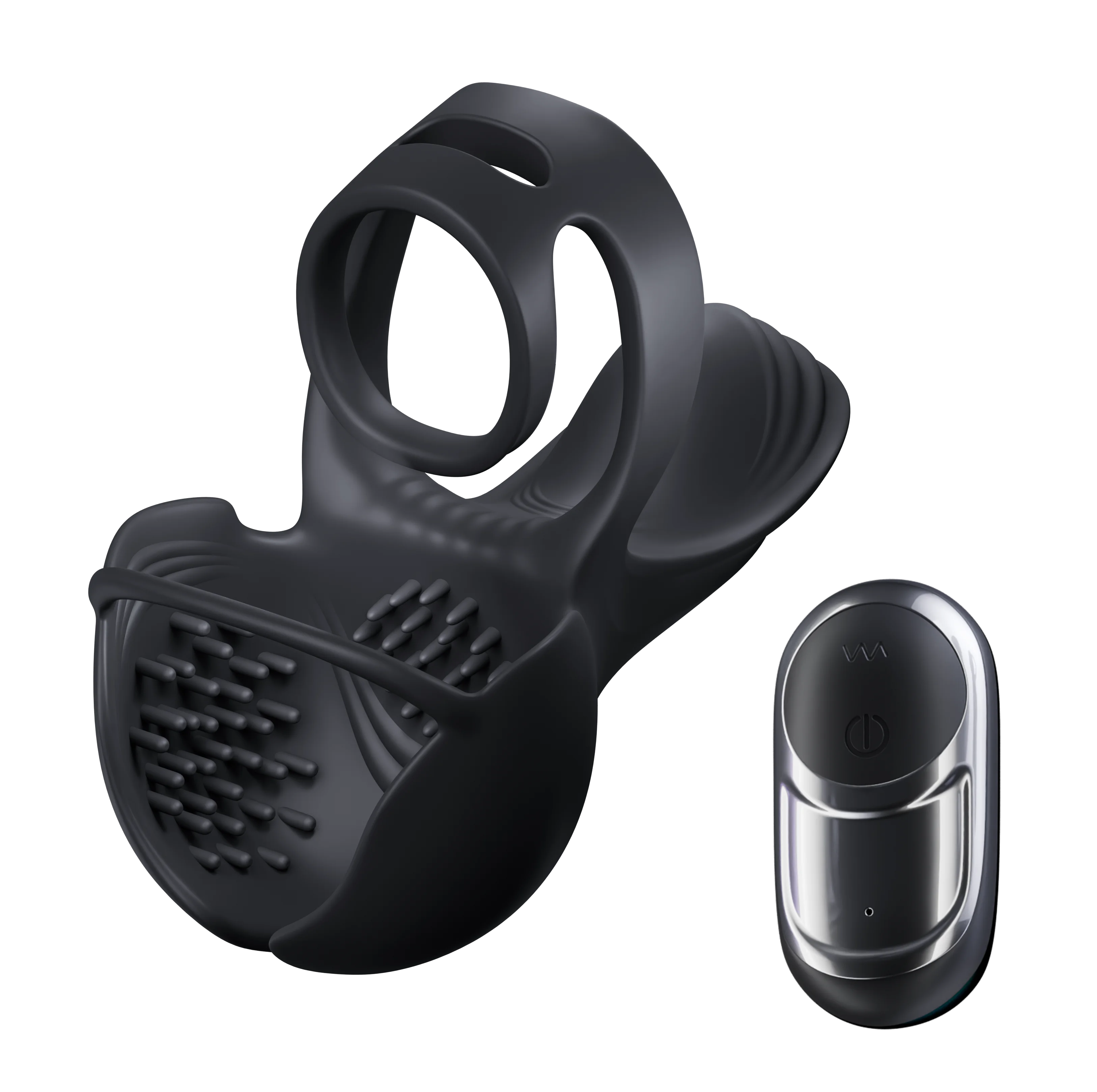 Vibrating Cock Penis Ring Testicle Massager Perineum Scrotum Stimulator Prostate Vibrator Delay EjaculationSex Toys for Men