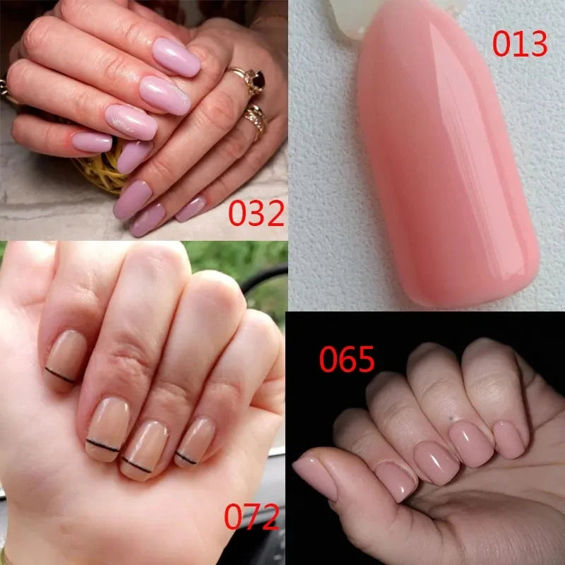 MSHARE Milky Pink Rubber Base Gel Camouflage Color Coat Soak Off Nails Gels Varnish Lacquer 10ml UV LED Gel Polish TPO Free Gel