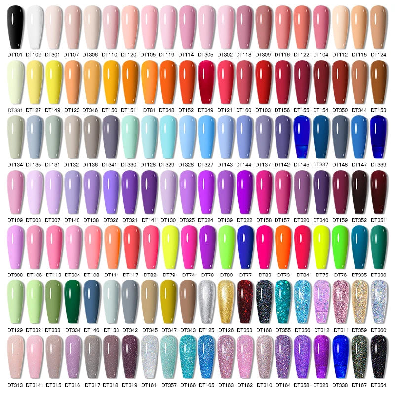 MEET ACROSS 7ml Glitter Gel Nail Polish Sparkly Sequins UV LED Soak Off Varnish For Manicure Semi Permanent Nail Art Gel Polish