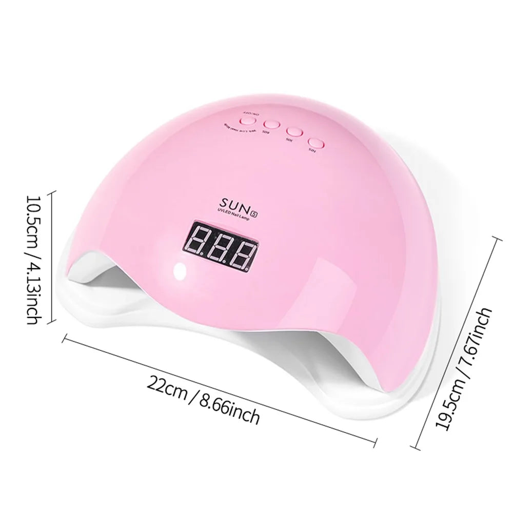 LINMANDA SUN5 Nail UV LED Lamp Nails Dryer Gel Nail Polish With 4 Timers Automatic Sensor LCD Display Professional Nail Lamp