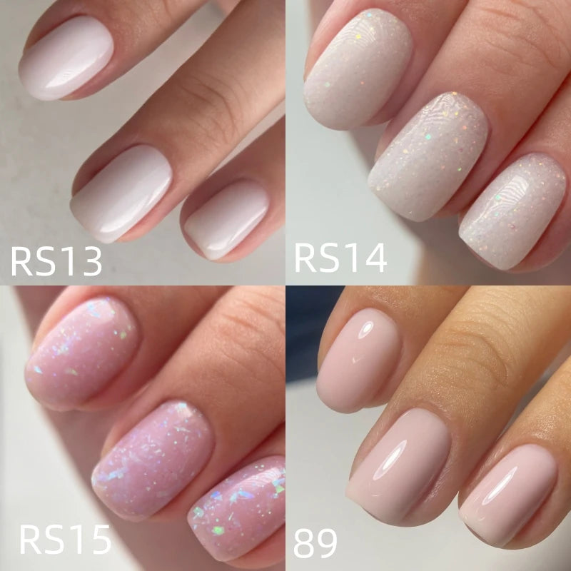 MSHARE Milky Pink Rubber Base Gel Camouflage Color Coat Soak Off Nails Gels Varnish Lacquer 10ml UV LED Gel Polish TPO Free Gel