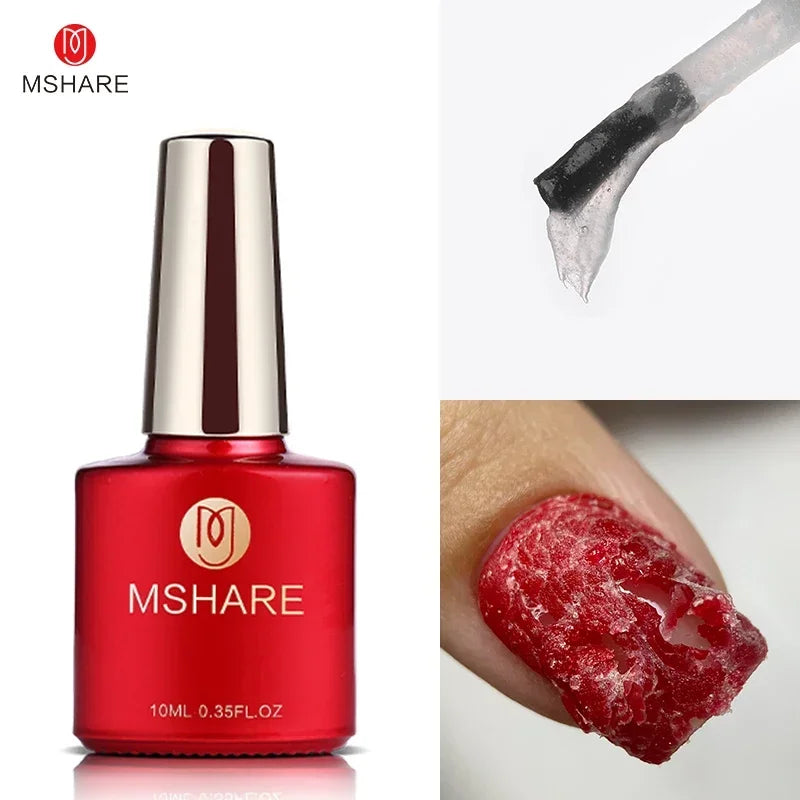 MSHARE Milky Pink Rubber Base Gel Camouflage Color Coat Soak Off Nails Gels Varnish Lacquer 10ml UV LED Gel Polish TPO Free Gel