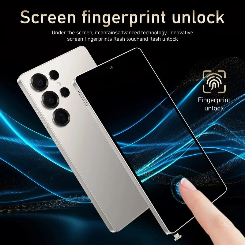 Global Vision S25 Ultra Smartphone 5G Android 12 8GB RAM 512GB ROM 6.8 Inch Phone 1920x1080HD 24+48MP 4 5G Network Mobile Phones