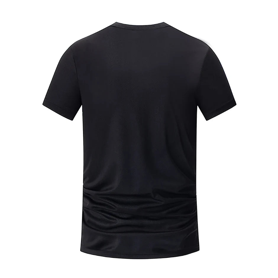 1/4/6 Pcs men's plus size gradient quick-drying short-sleeved teenagers loose sports running fitness football basketball T-shirt