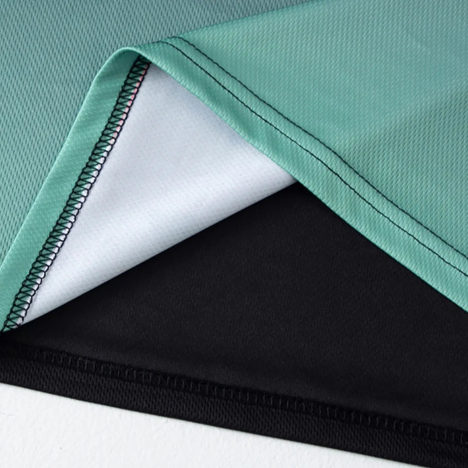 1/4/6 Pcs men's plus size gradient quick-drying short-sleeved teenagers loose sports running fitness football basketball T-shirt