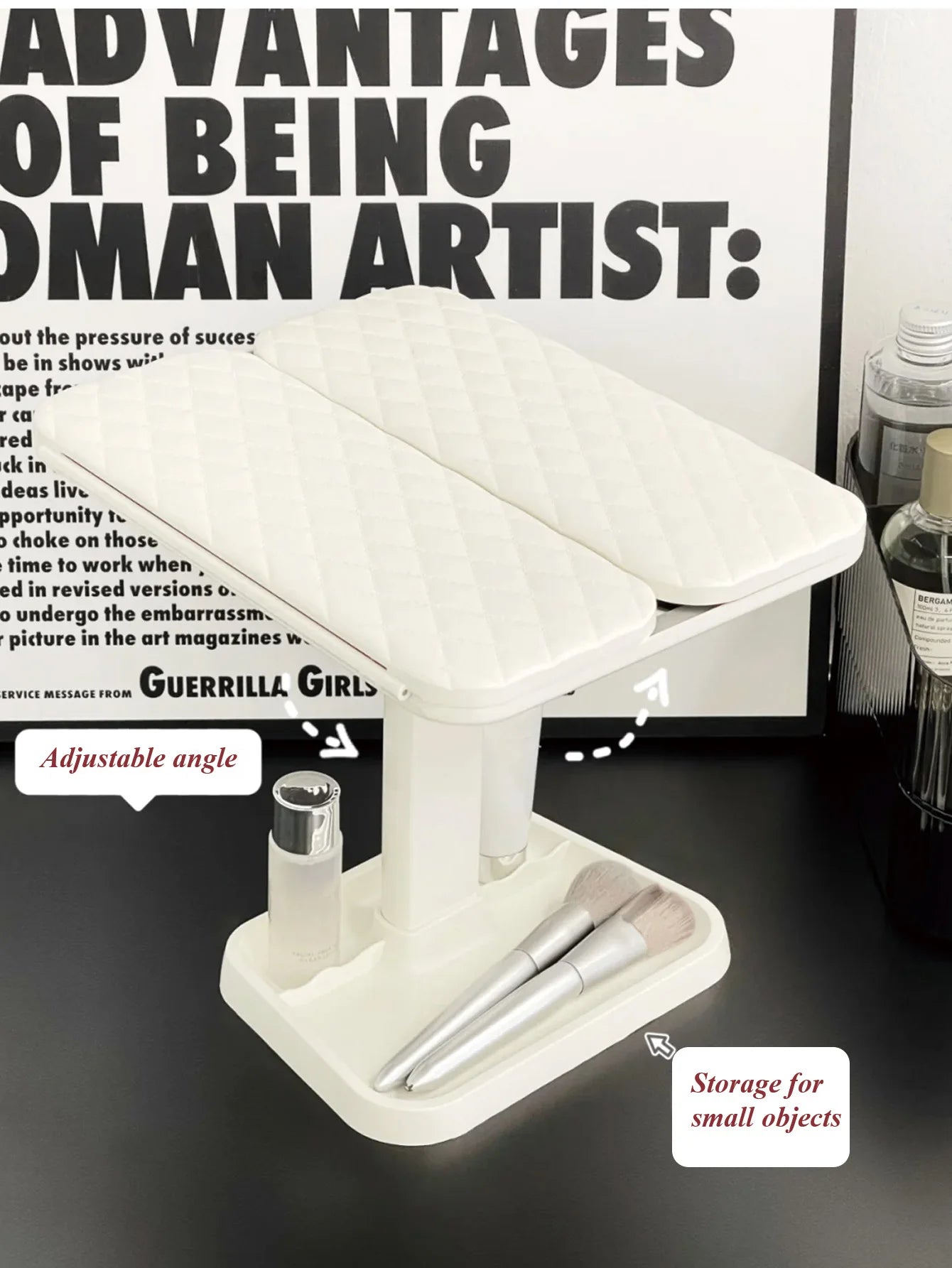 Foldable USB Rechargeable 3 colors Touch Screen Smart Mirror,Portable Tabletop Cosmetic Beauty Light,LED Travel Makeup Mirror