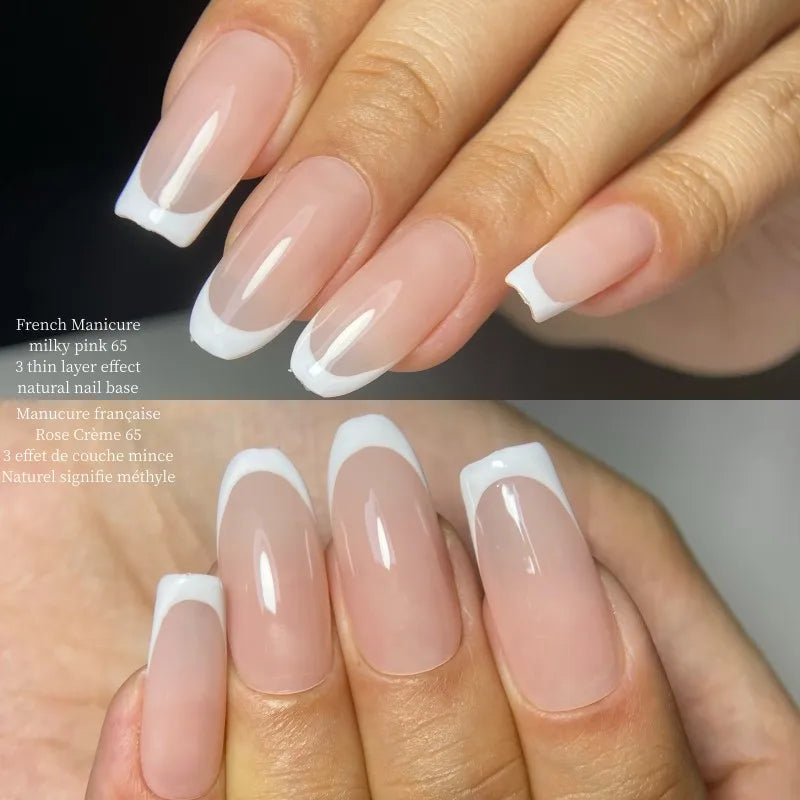 MSHARE Milky Pink Rubber Base Gel Camouflage Color Coat Soak Off Nails Gels Varnish Lacquer 10ml UV LED Gel Polish TPO Free Gel