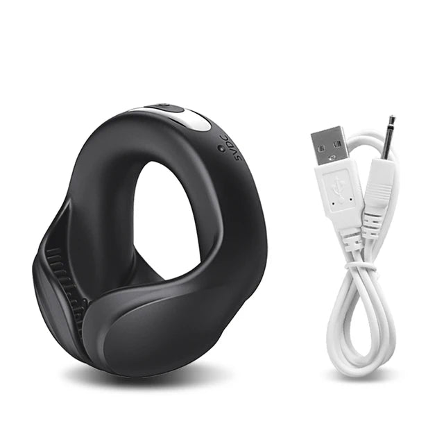 Vibrating Cock Penis Ring Testicle Massager Perineum Scrotum Stimulator Prostate Vibrator Delay EjaculationSex Toys for Men