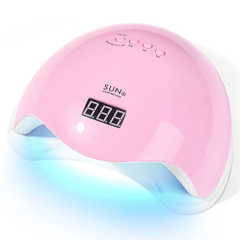 LINMANDA SUN5 Nail UV LED Lamp Nails Dryer Gel Nail Polish With 4 Timers Automatic Sensor LCD Display Professional Nail Lamp