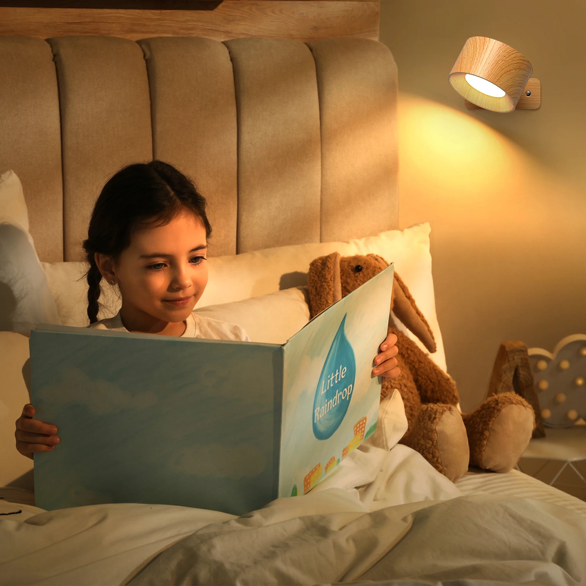 1pc/2pcs LED Wall Sconces, 3 Brightness Levels 3 Color Modes Wall Lights, Battery Operated 360° Rotatable Touch Control Wall Lam