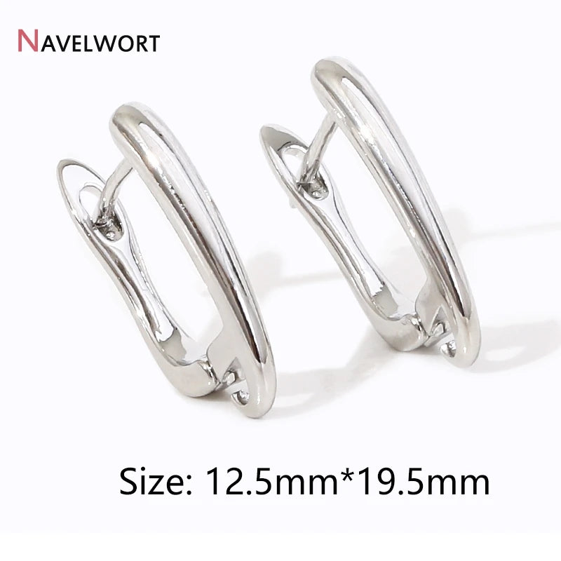 18K Gold Plated Brass Shvenzy Earwire Fasteners,Earring Hooks,Earring Fixtures For Jewelry Making,Earring Making Accessories