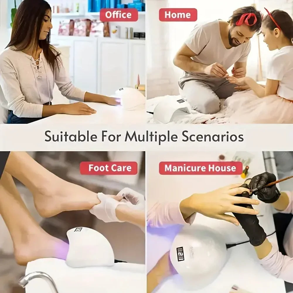 LINMANDA SUN5 Nail UV LED Lamp Nails Dryer Gel Nail Polish With 4 Timers Automatic Sensor LCD Display Professional Nail Lamp