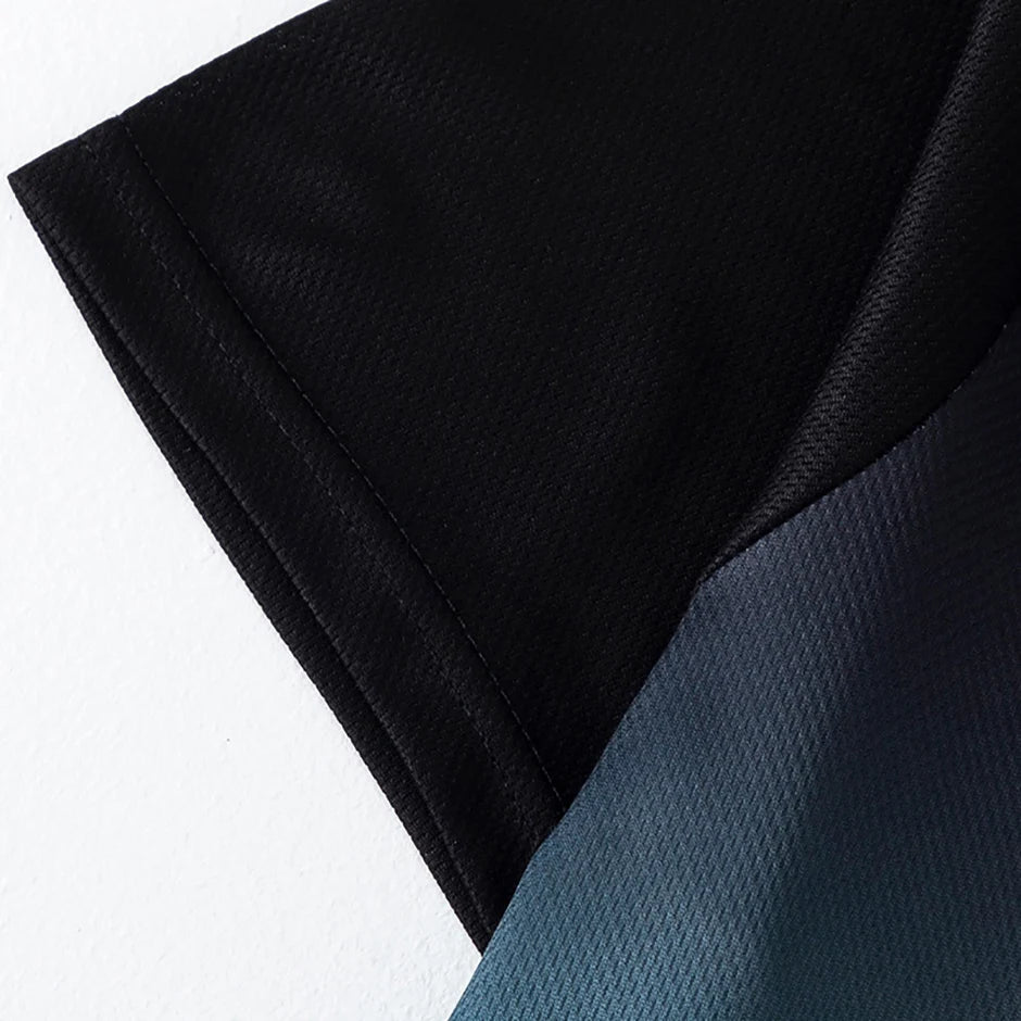 1/4/6 Pcs men's plus size gradient quick-drying short-sleeved teenagers loose sports running fitness football basketball T-shirt