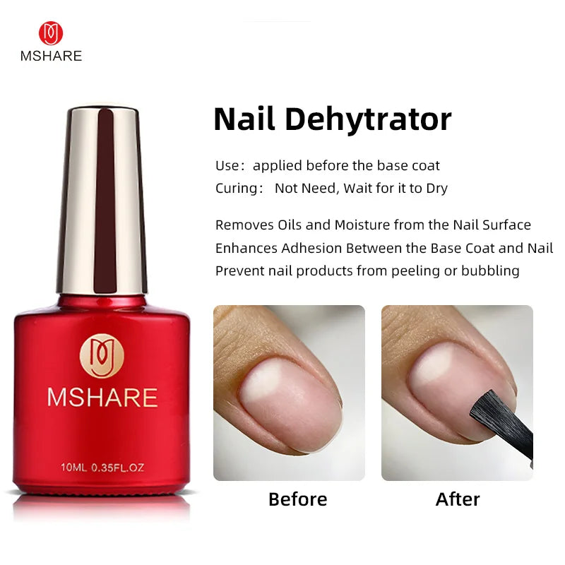 MSHARE Milky Pink Rubber Base Gel Camouflage Color Coat Soak Off Nails Gels Varnish Lacquer 10ml UV LED Gel Polish TPO Free Gel