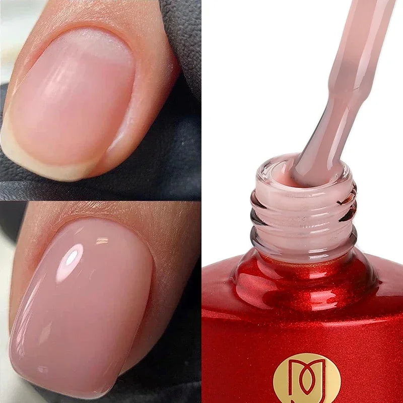 MSHARE Milky Pink Rubber Base Gel Camouflage Color Coat Soak Off Nails Gels Varnish Lacquer 10ml UV LED Gel Polish TPO Free Gel