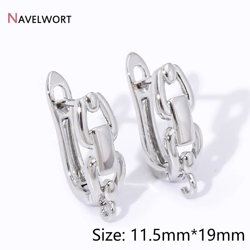18K Gold Plated Brass Shvenzy Earwire Fasteners,Earring Hooks,Earring Fixtures For Jewelry Making,Earring Making Accessories